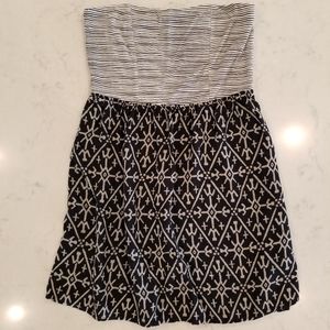 Roxy Strapless Nautical Dress Swimsuit Coverup Size: Medium